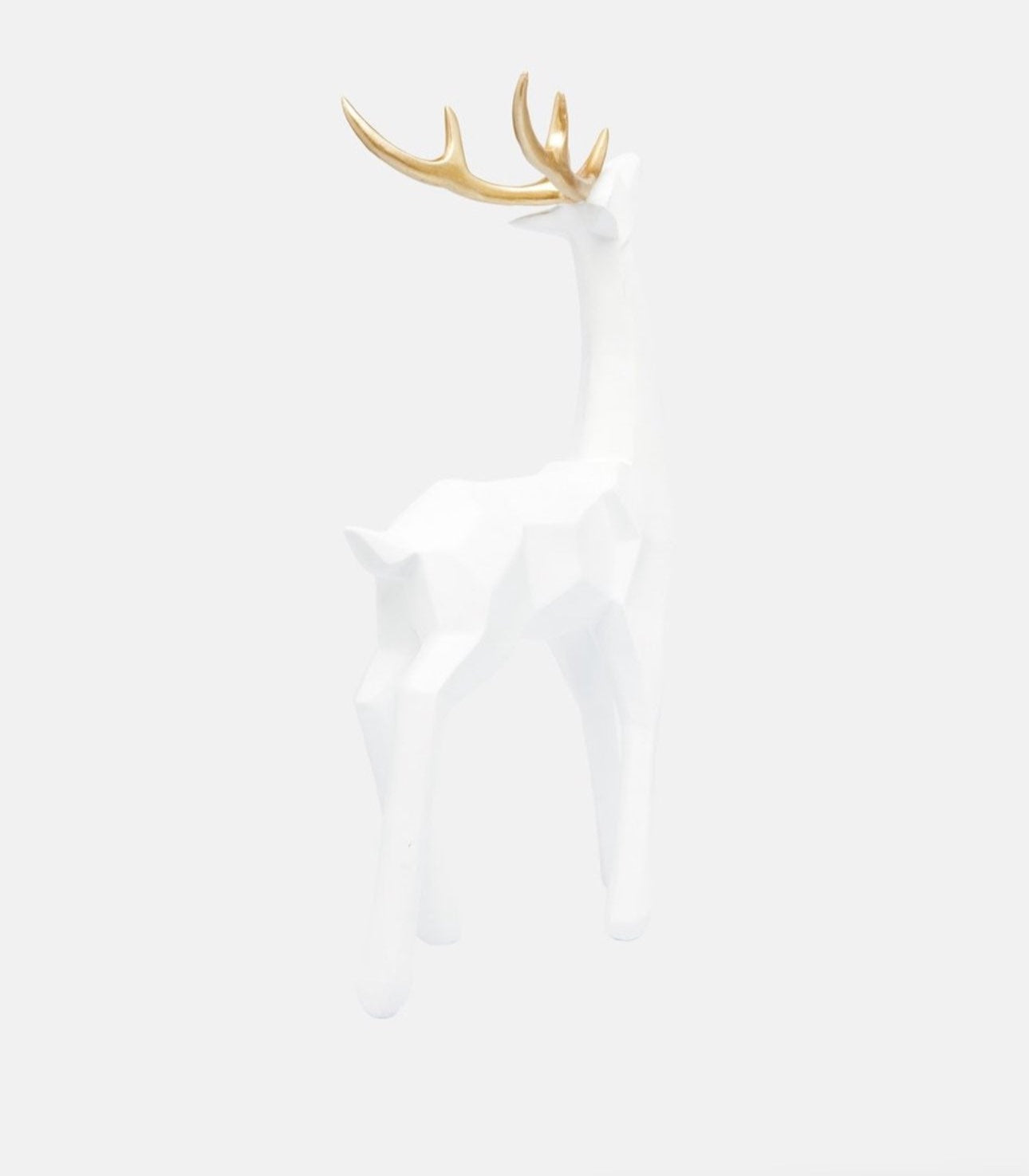 Side angle of geometric deer decorative figure from Bauhouse