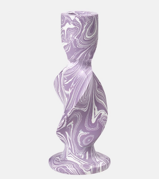 broste-copenhagen-swirl-candle-holder-marble-lilac